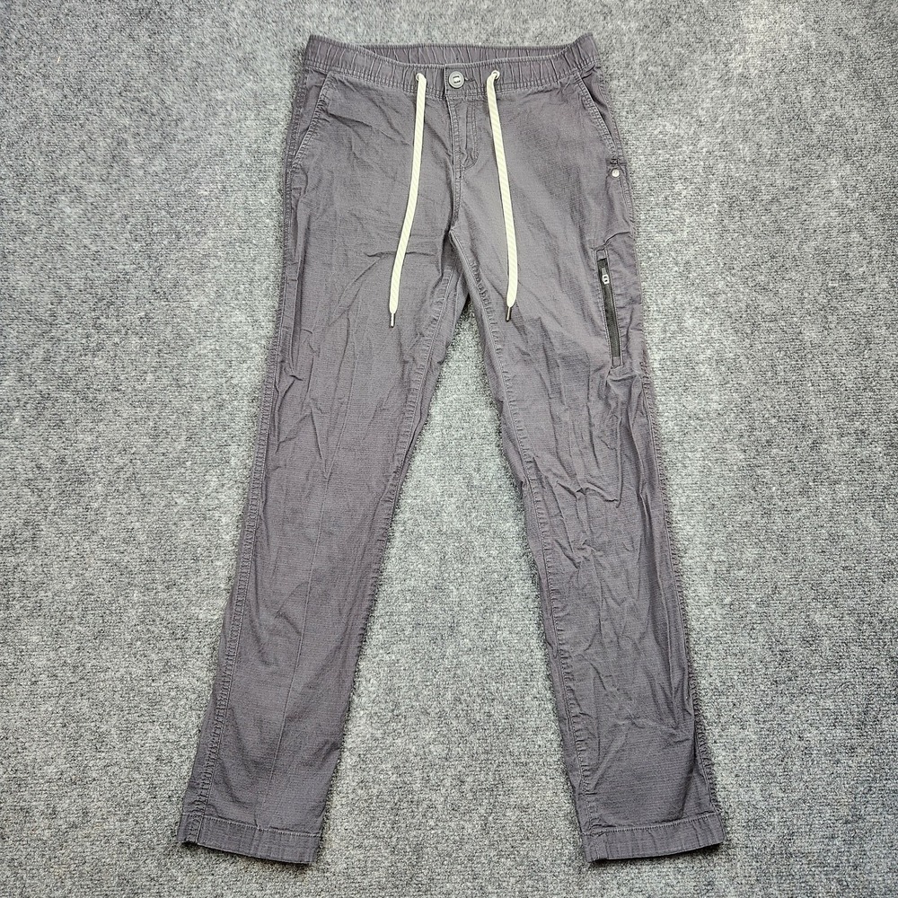 Vuori Charcoal Jogger Pants with Cream Drawcords